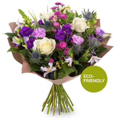 Moody Blues Hand Tied - Experience the charm of a "Moody Blues" Hand Tied bouquet from Twig & Twine.