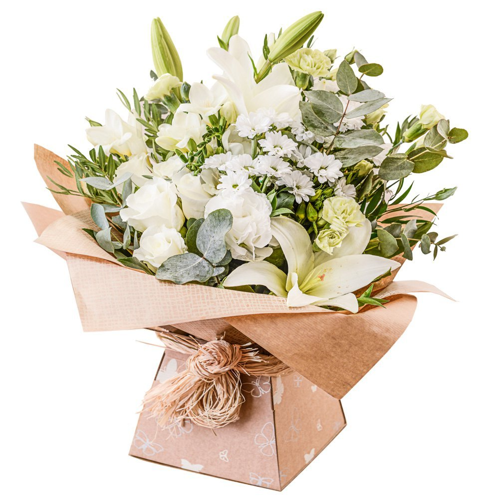 Classic White Hand Tied