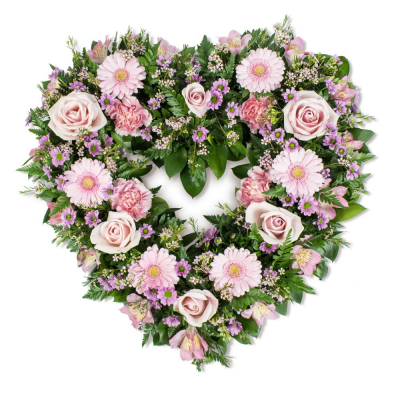 Pink Open Heart - Pretty Open Heart in pastel pink shades.



Your florist will create this open heart-shape tribute using a selection of mixed variety flowers in soft pastel, pink shades with those best available from the season. The flower stems are cut fairly short and inserted into water carrying florist oasis foam, so the tribute will retain its shape for days to come.

Varieties often include: chrysanthemums, bloom chrysanthemums, roses, carnations, spray carnations, lizianthus, solidago, gypsophila, wax flower, september flower, germini, spray roses, freesia, tulips, eucalyptus, parviola, leather leaf, myrtle, mint, rosemary, thyme, oregano, hypericum berries and eryingium.

This is a less modern and more formal style tribute, still popular today, due to its long-lasting properties. A heart shape truly reflects love and hence it is befitting for the funeral of a very close loved one.